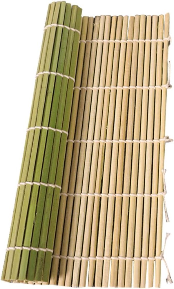 Bamboo Sushi Making Curtain Rolling Mat Sushi Rolling Kit Easy Storage Health-friendly for Home Restaurant