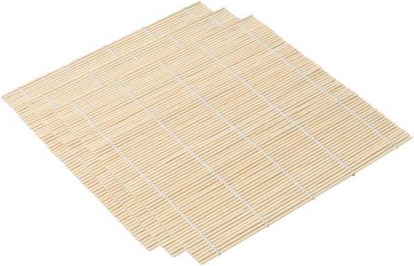 5pcs Bamboo Sushi Making Curtain Sushi Rolling Mat Sushi Making Tool for Home Restaurant