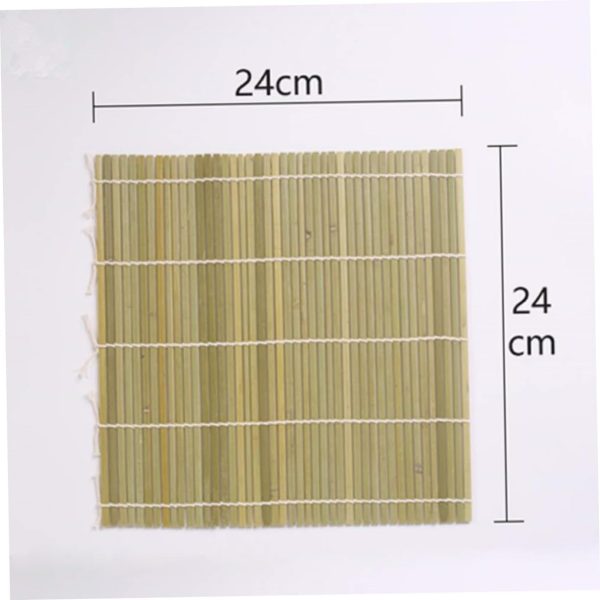 Bamboo Sushi Making Curtain Rolling Mat Sushi Rolling Kit Easy Storage Health-friendly for Home Restaurant - Image 2