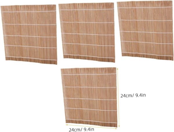 6pc Sushi Rolling Mat Bamboo Sushi Mat Sushi Roll Tool Set Sushi Making Supplies - Image 2