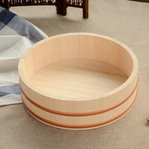 , Sushi Making Kit Rice Mixing Bowl Tub Japanese  x1, Bamboo Sushi Rolling Mat Roller x3, Rice Paddle Scoop x3 - Image 2