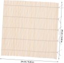 Diy Sushi Making 4pc Bamboo Sushi Rolling Mats Non-stick Roller Curtain Elegant Home Dec
