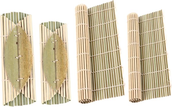 Homemade Sushi Kit 4pc Sushi Rolling Mats Sushi Making Pads Sushi Bamboo Curtain Sushi Gadget