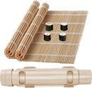 Sushi Bazooka, Bamboo Sushi Rolling Mat, Sushi Making Kit For Beginners - 3 PCS