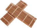 Elegant Sushi Mat Kit Bamboo Sushi Rolling Curtain for Quick Seafood Rolls