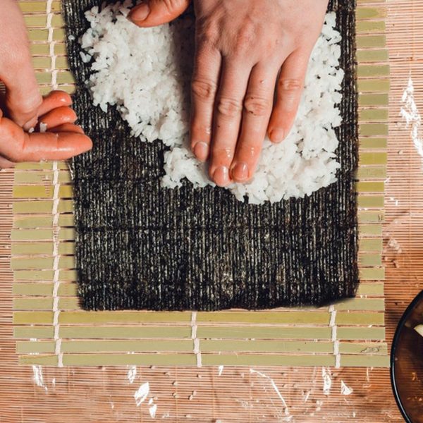 3pcs Bamboo Sushi Rolling Mats - DIY Sushi Making Kit for Home Use, Shaping & Molding Roll 5.51x5.51 Inches, Non-Stick and Easy to Use - Image 2
