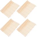 Sushi Mat Kit 4 Pack Bamboo Sushi Rolling Mats Non Stick Sushi Rolls Sushi Curtain and Roller for Diy Sushi Making