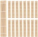 25 Pack Bamboo Sushi Mat, 9.5 x 9.5 Inch Natural Bamboo Sushi Rolling Mat, Non Stick Sushi Roller Professional Sushi Making Tools for Home Cooking, Sushi Restaurants