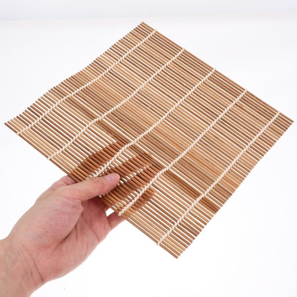 Elegant Sushi Mat Kit Bamboo Sushi Rolling Curtain for Quick Seafood Rolls - Image 2